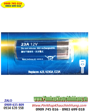 Pin 12v _Pin A23; Pin Philips A23 V23GA E23A Alkaline 12v _Pin Remote chính hãng Philips